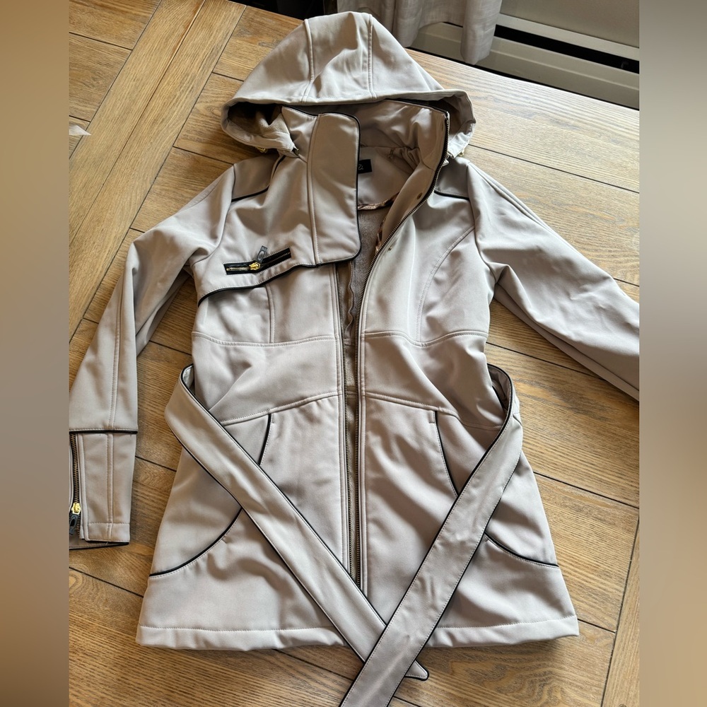 Honee Beige Lined Jacket